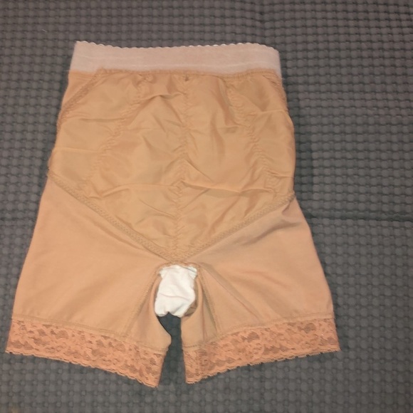 Vintage Shapewear girdle high waisted slimmer with leg shaper nude Small - Picture 6 of 11